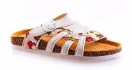 Bílé korkové pantofle model 2 - 1576 | Velikost: 36 | Bílá