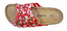 Korkové pantofle páskové červené - 1896 | Velikost: 36 | Červená