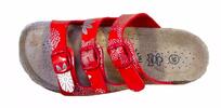 Korkové pantofle červené lesk - 1900 | Velikost: 37 | Červená