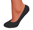 Ponožky do balerínek - 12 párů | Velikost: 35/38 | Černá