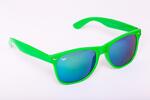 Zelené brýle Kašmir Wayfarer - skla zrcadlové