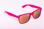 Růžové brýle Kašmir Wayfarer - skla zrcadlové