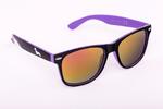 Černo-fialové brýle Kašmir Wayfarer - skla zrcadlové