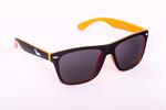Černo-oranžové brýle Kašmir Wayfarer - skla středně tmavé