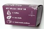 TRIO belgické čokolády (více hořké), fialová krabička
