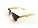 Bambusové sluneční brýle Woodfarer model Browlines Black | Černá