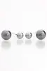 Náušnice zdobené křišťálovými kameny Swarovski® - Crystal dark grey pearl