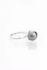 Prsten s perlou Swarovski® - Crystal dark grey pearl