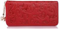 Dámská peněženka s ornamenty červená