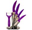 6dílná sada keramických nožů - fialová