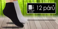 Dámské 12 párů | Velikost: 35-38 | 6x černá | 6x bílá