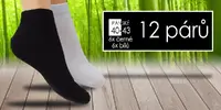 Pánské 12 párů | Velikost: 40-43 | 6x černá | 6x bílá