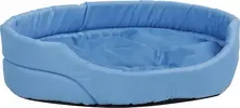 Pelech pro psa Argi oválný s polštářem - modrý | Velikost: 57 x 49 x 16 cm
