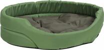 Pelech pro psa Argi oválný s polštářem - zelený | Velikost: 40 x 30 x 12 cm