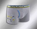 Sergio Tacchini boxerky 13930 | Velikost: M | Šedá