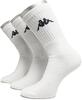 Ponožky Kappa / sada 3 párů | Velikost: 39-42 | Bílá