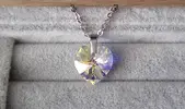 Náhrdelník Xilion Heart - Crystal AB