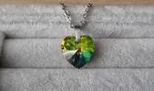 Náhrdelník Xilion Heart - Crystal Vitrail Medium