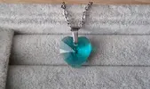 Náhrdelník Xilion Heart - Blue Zircon