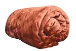 Deka z mikroflanelu | Velikost: 150 x 200 cm | Oranžovohnědá