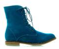 Modré semišové boty 67283BL | Velikost: 36 | Modrá