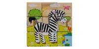 Dětské dřevěné kostky ZEBRA