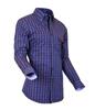 Košile Pontto modrá kostka (P-7014-05) | Velikost: L | Modrá