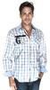 Košile Giorgio Di Mare Bílo-modrá kostka (gi7352228) | Velikost: L | Bílá