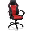 Kancelářská židle Deluxe (červeno-černá)