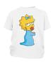 Dětské triko Maggie Simpsons + oficiání krabička | Velikost: S (3-4 roky) | Bílá