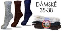 Dámské ponožky z ovčí vlny - 35 - 38