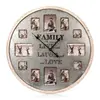 Nástěné fotohodiny Family - 80 cm