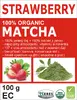 100 g matcha v BIO kvalitě s extraktem z jahod