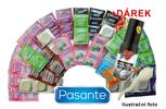 Kondomy Pasante velký mix 100ks + klíčenka + 1 ks lubrikační gel Pepino long action 50ml