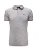 Fred Perry Tričko POLO Grey Marl (Orange/Fiolet) | Velikost: XXL | Šedá