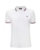 Fred Perry Tričko POLO White (Red/Blue) | Velikost: XL | Bílá