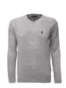 Ralph Lauren Svetr V-NECK SWEATER Grey Melange (navy) | Velikost: S | Šedá