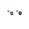Náušnice se Swarovski Elements 31030.5 Heliotrope