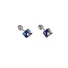 Náušnice se Swarovski Elements 31030.5 Bermuda Blue