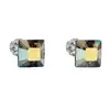 Náušnice s křišťálem Swarovski 31065.3 Iridiscent Green