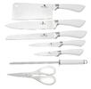 8dílná sada nožů ve stojánku RM Perfect kitchen - bílá