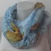 Tunelová šála, motýl, modrá