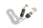 USB kabel 2v1-bílý