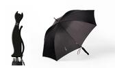 Designový deštník Silhouette Deluxe Cat - černá