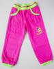 Dětské zateplené kalhoty s barevným motýlem | Velikost: 86 | Růžová