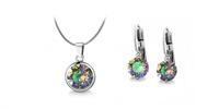Ocelové šperky s krystaly Swarovski - Crystal Paradise Shine | Velikost: Set - náušnice + náhrdelník