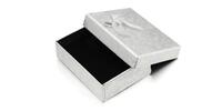 Dárková krabička s mašličkou - stříbrná