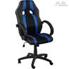 Kancelářská židle MX-Racer Stripes černá/modrá