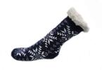 Domácí ponožky se vzorem | Velikost: 35-38 | Modrá