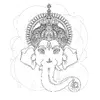 Ganesha | Velikost: 20x20cm